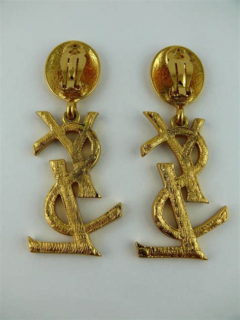 vintage ysl earrings|YSL earrings net a porter.